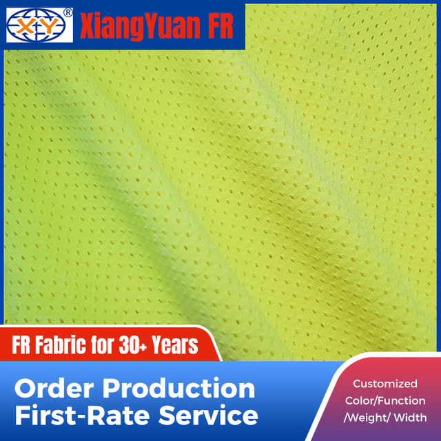 Washable Flame-Retardant Mesh Fabric for Workwear