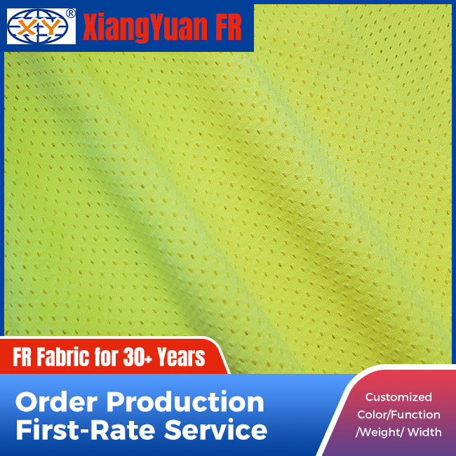 Washable Flame-Retardant Mesh Fabric for Workwear