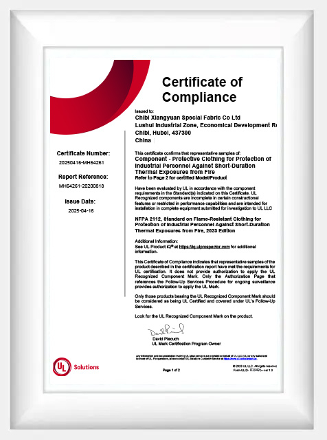 Certified IFR fabric manufacturer