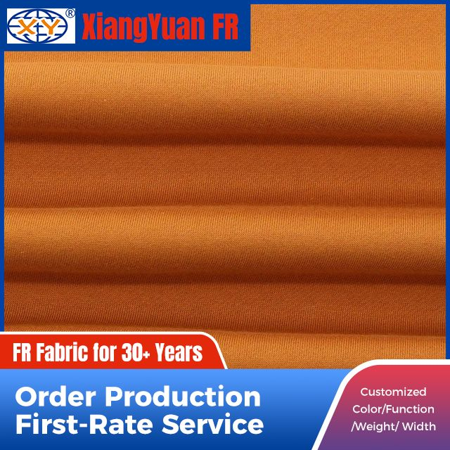 100% Cotton Knitted Flame Resistant Fleece Fabric for Garment
