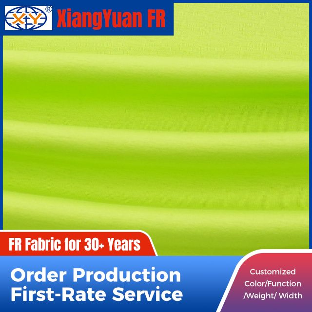 100% Cotton Knitted Flame Resistant Interlock Fabric for Garment