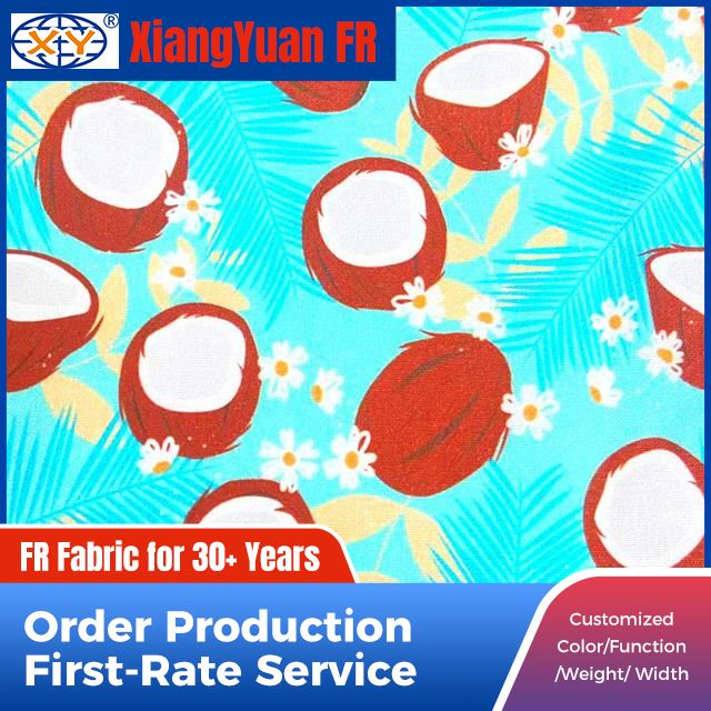 100% Cotton Flame Retardant Printed Fabric