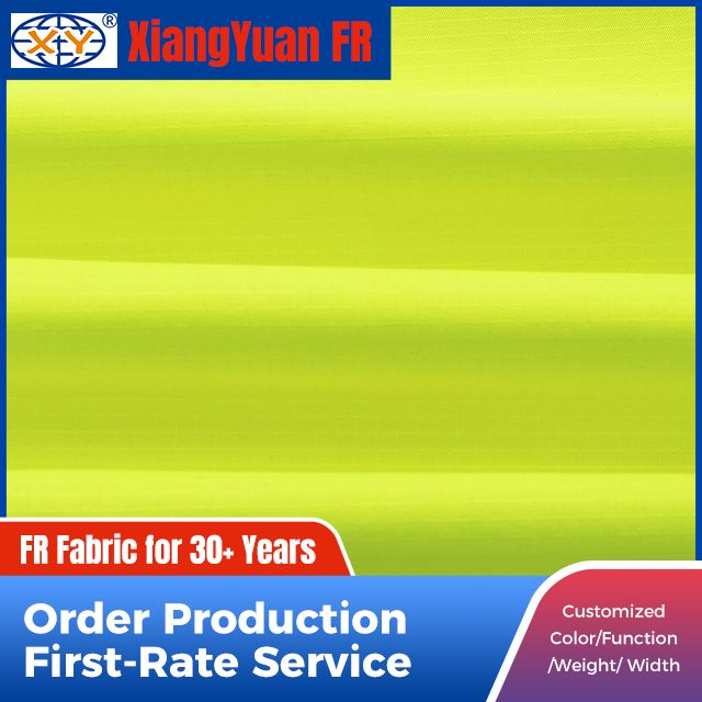 TC Hi-Vis-Yellow Dyed Fabric for Workwear